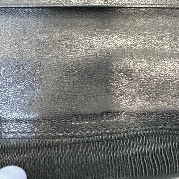 Miu Miu Black Matelassé Crystal Wallet 💎 Limited Edition w/ ID Holder - Picture 15 of 16